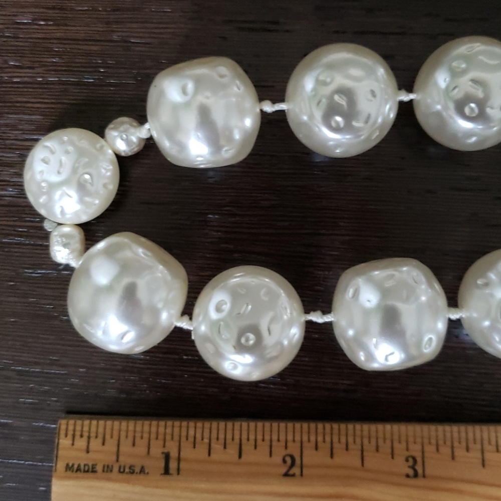 VTG faux Baroque pearl necklace - Picture 8 of 8
